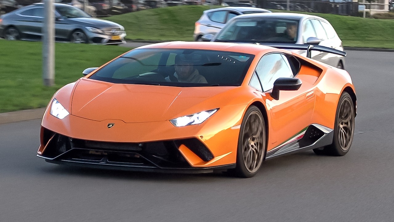 Cars Leaving a Car Meet!