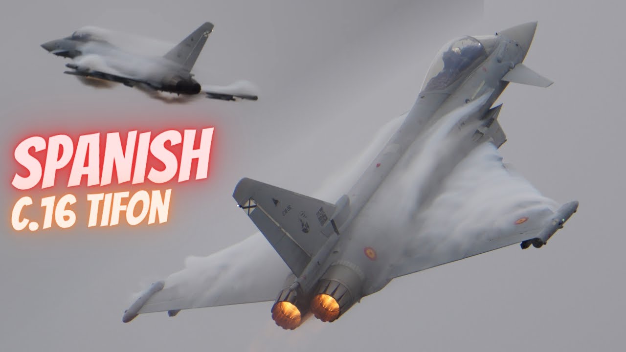 Spanish Eurofighter C.16 Tifon Sunday Vaporfest .. 2025 RIAT