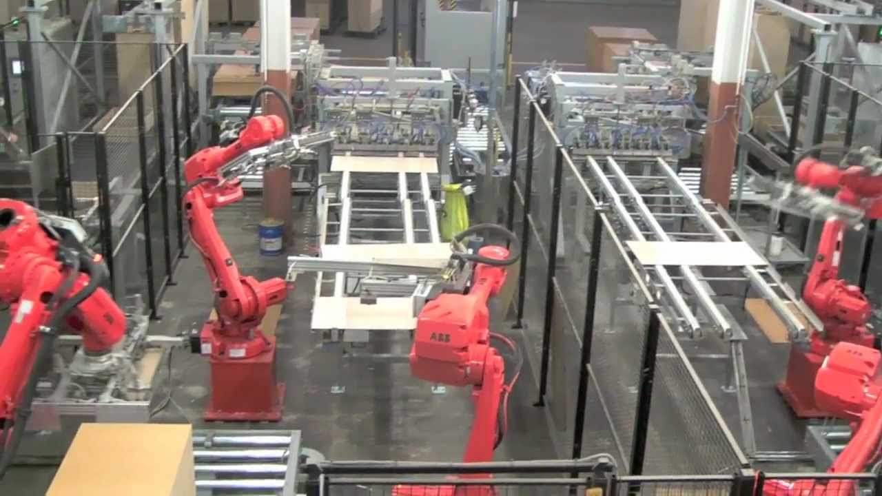 Assembly line for furniture production