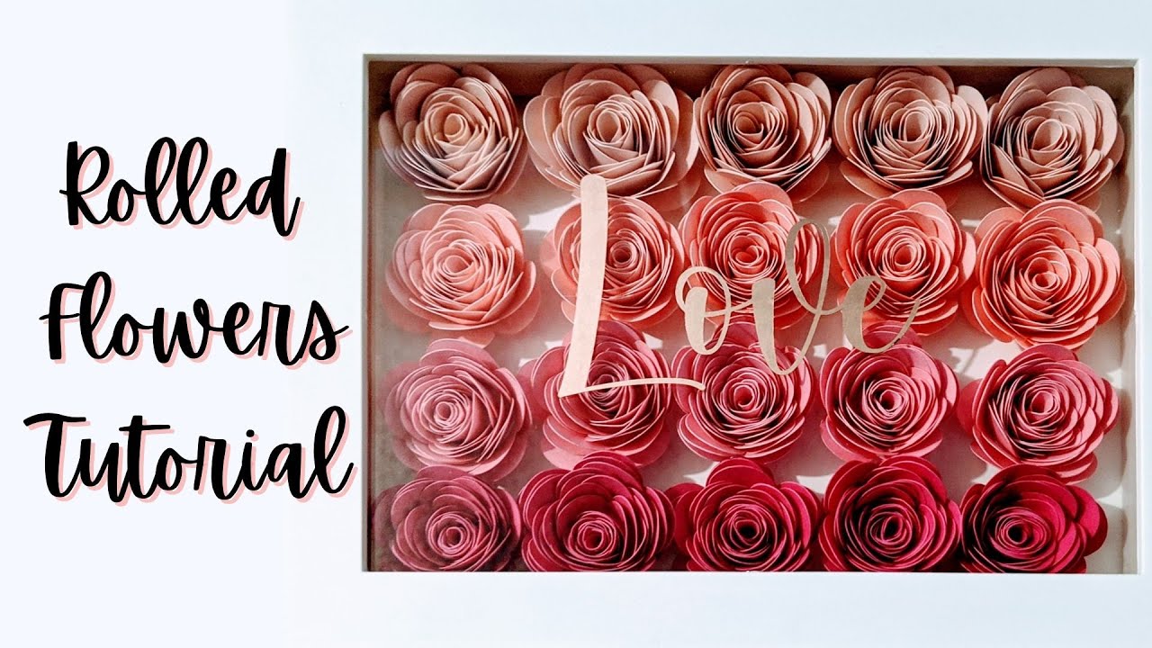 easy diy rolled paper flowers + FREE templates ♡