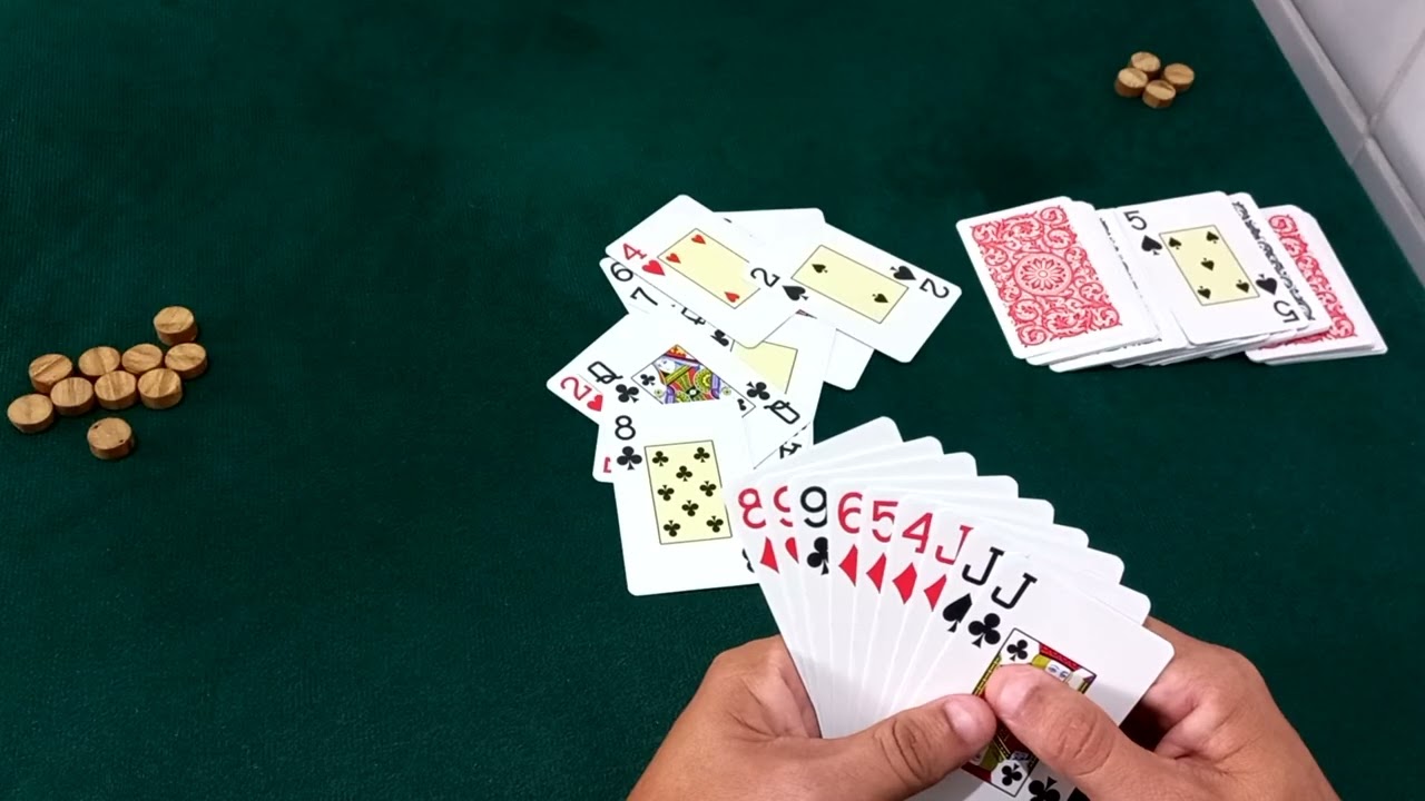 Jogando um baralho, cacheta