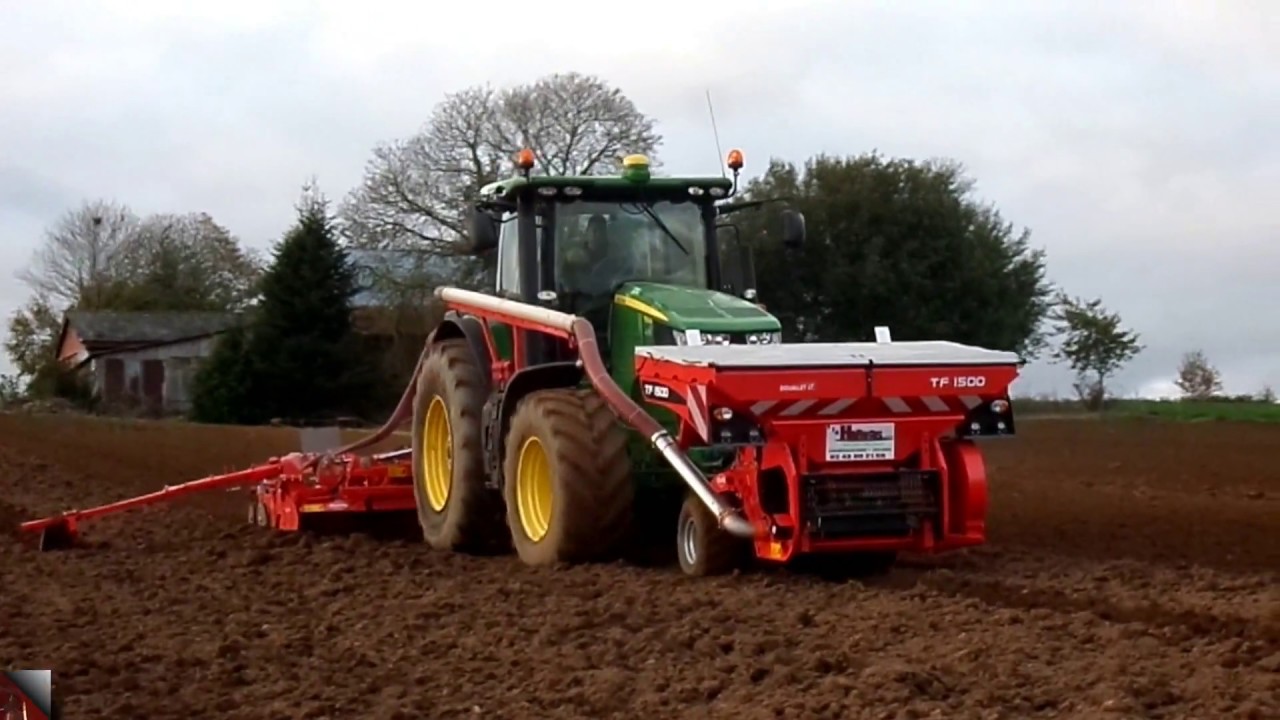 - Semis de blé 2017 - John deere 7230R & Combiné de semis Kuhn 4m50