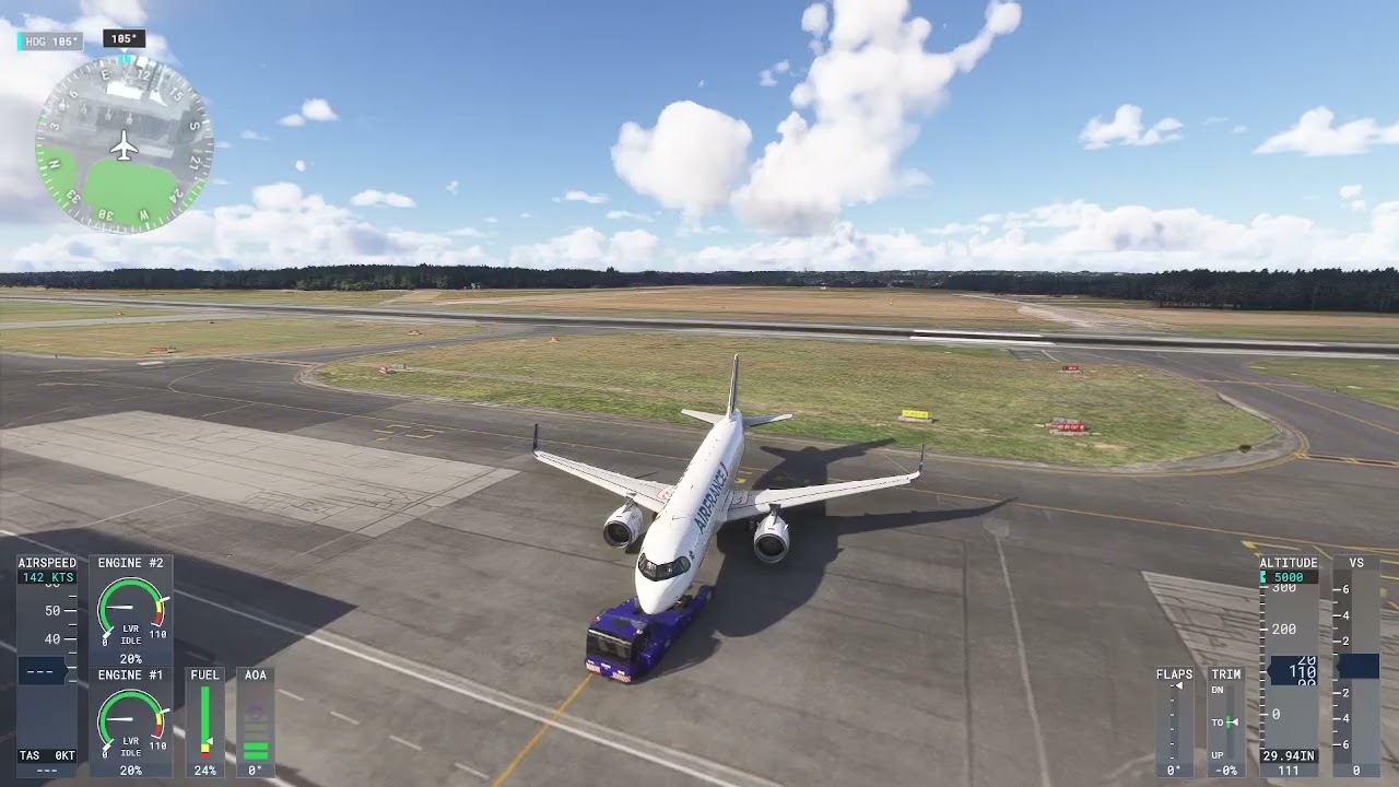 LFRS-LFBO sur IVAO en A32NX