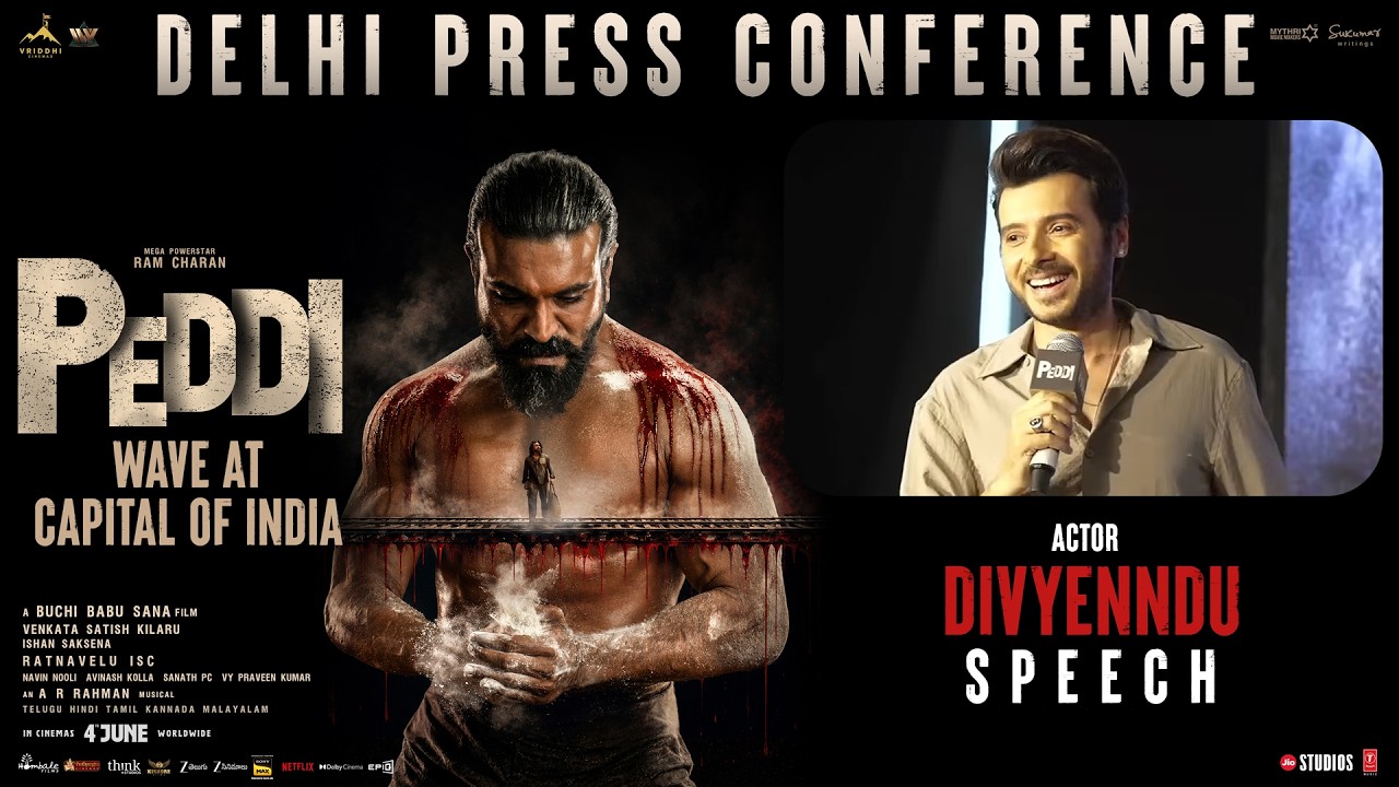 Divyenndu Speech | PEDDI Delhi Press Conference | Ram Charan | Buchi Babu Sana | Janhvi Kapoor