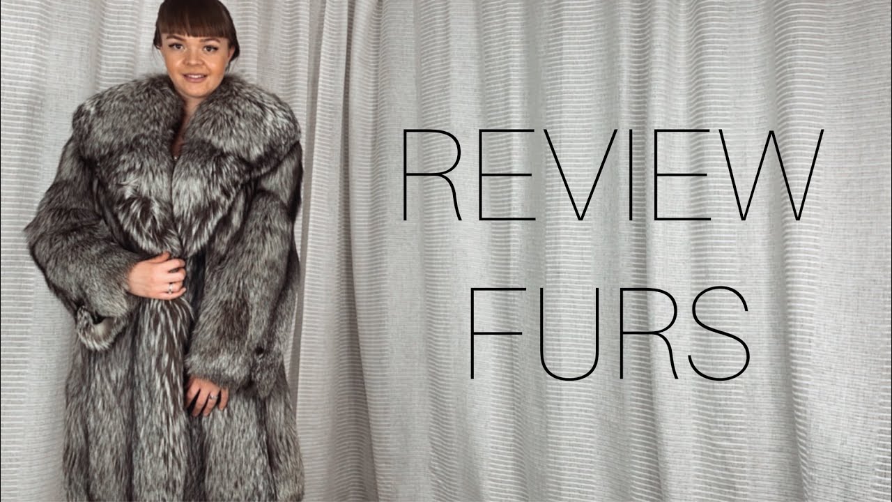SILVER FOX FUR COAT REVIEW long jacket with collar no hood | FursBerry shop sale eBay | fur lover