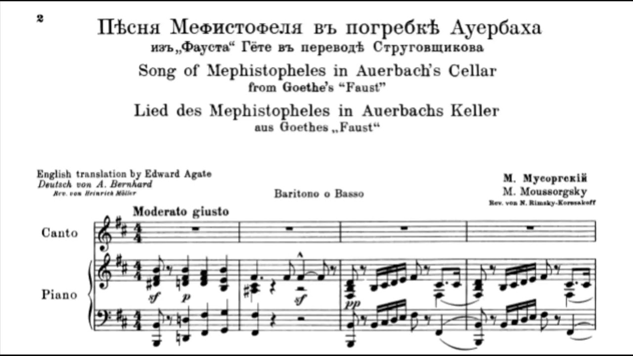 Modest Mussorgsky - Mephistopheles' Song in Auberbach's Cellar