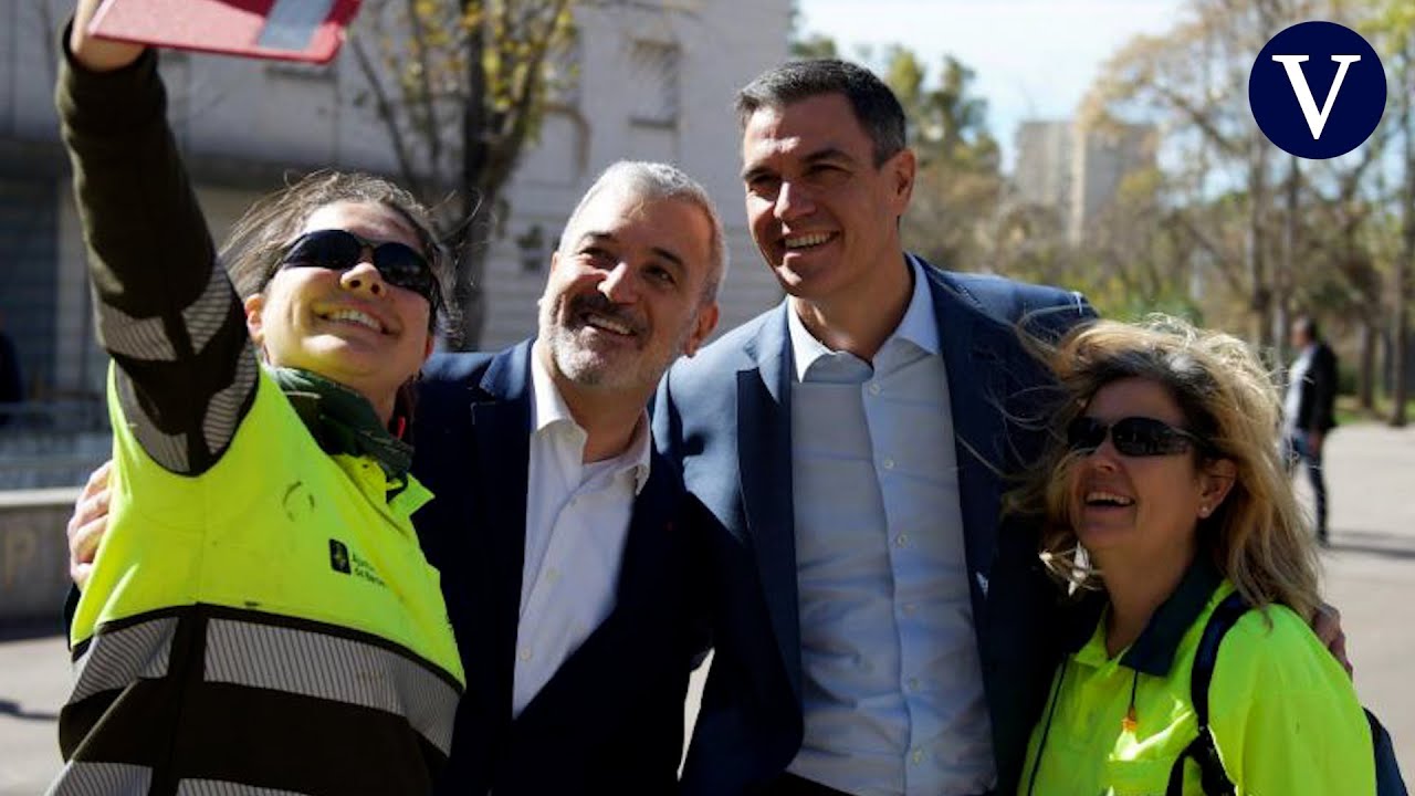Sánchez arropa a Collboni en un paseo en el barrio de Canyelles