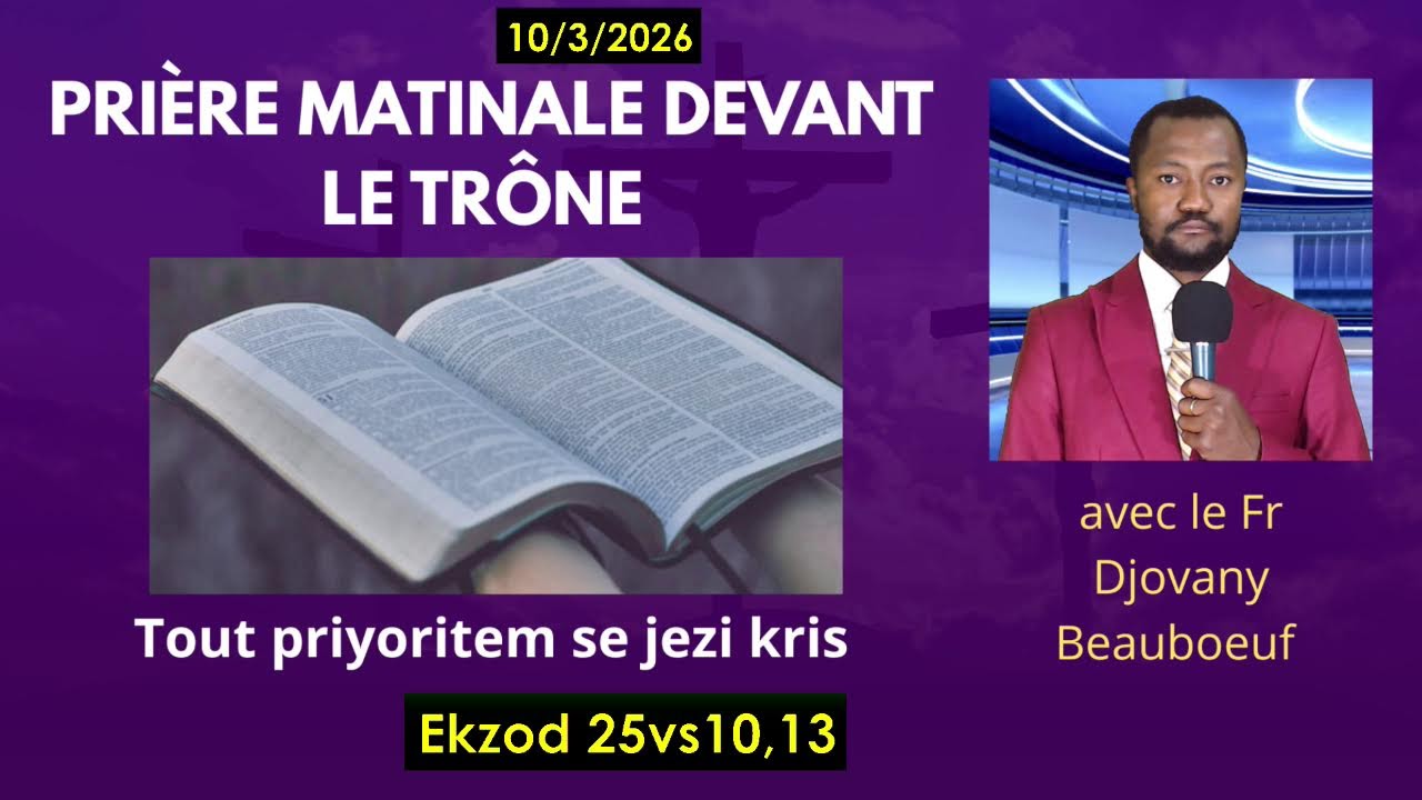 MARDI  10 MARS 2026. KISA BWAT KONTRA SENYE A TE REPREZANTE. NAN MITAN PEP IZRAYEL LA.