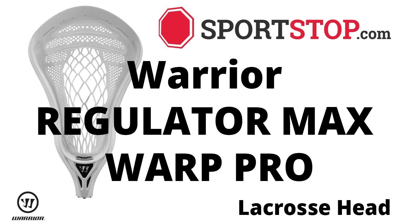 Warrior REGULATOR MAX WARP PRO Lacrosse Head Product Video @SportStop.com