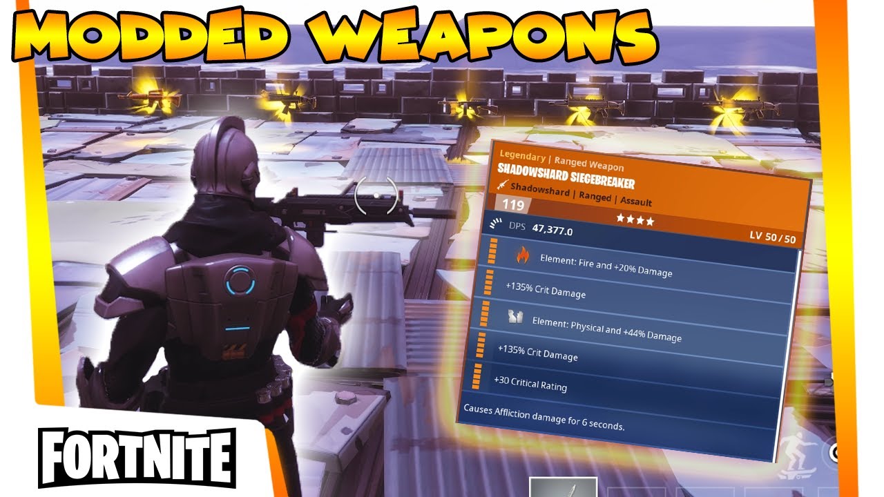 Modded Weapons in Fortnite Save The World Explained! What they are and why they&rsquo;re rare&hellip;