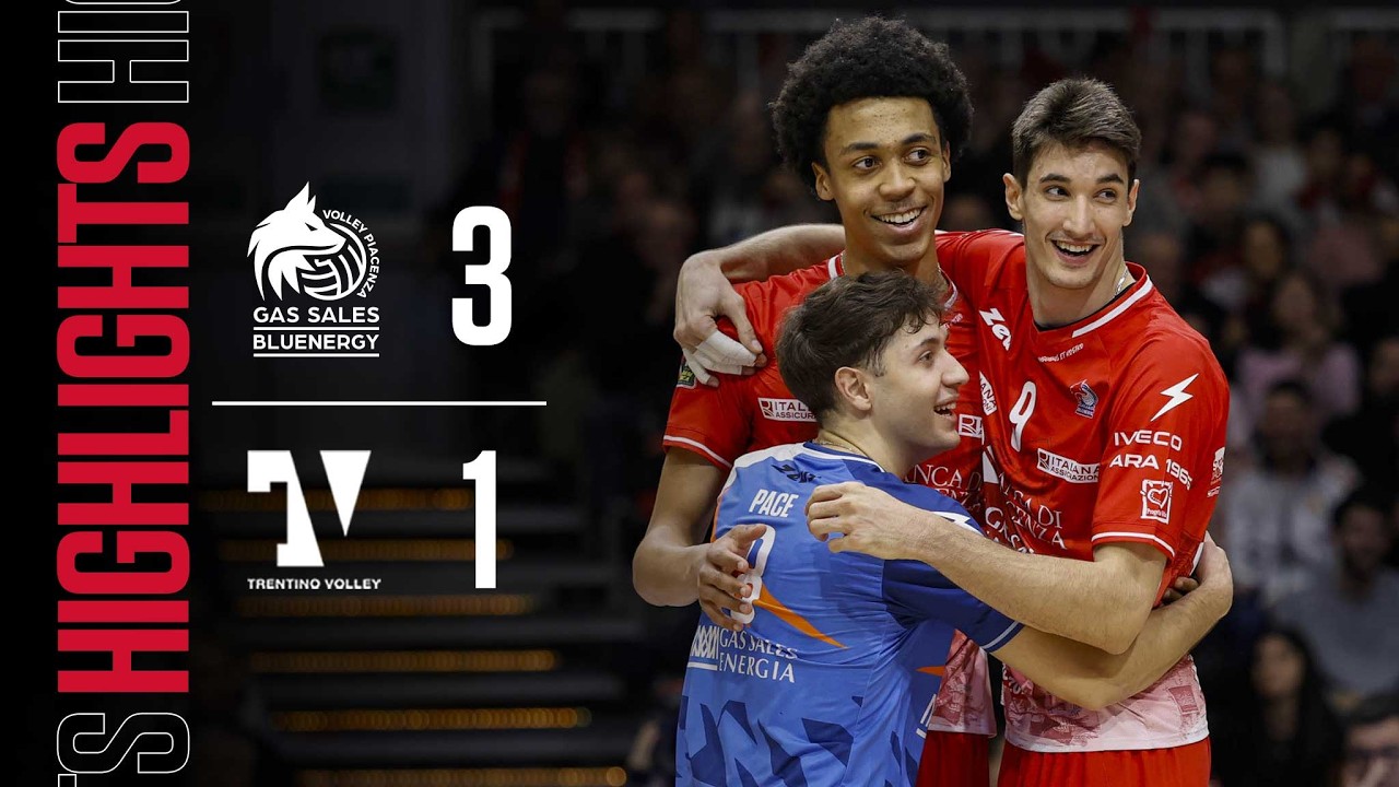 📹 HIGHLIGHTS 21° Giornata | Gas Sales Bluenergy Volley Piacenza 3-1 Itas Trentino