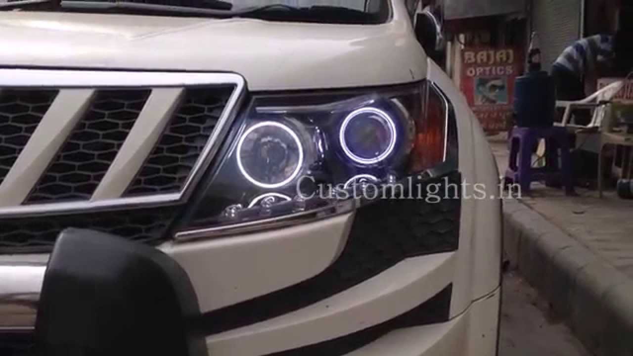 Mahindra XUV 500 BMW style headlights by Customlights.in