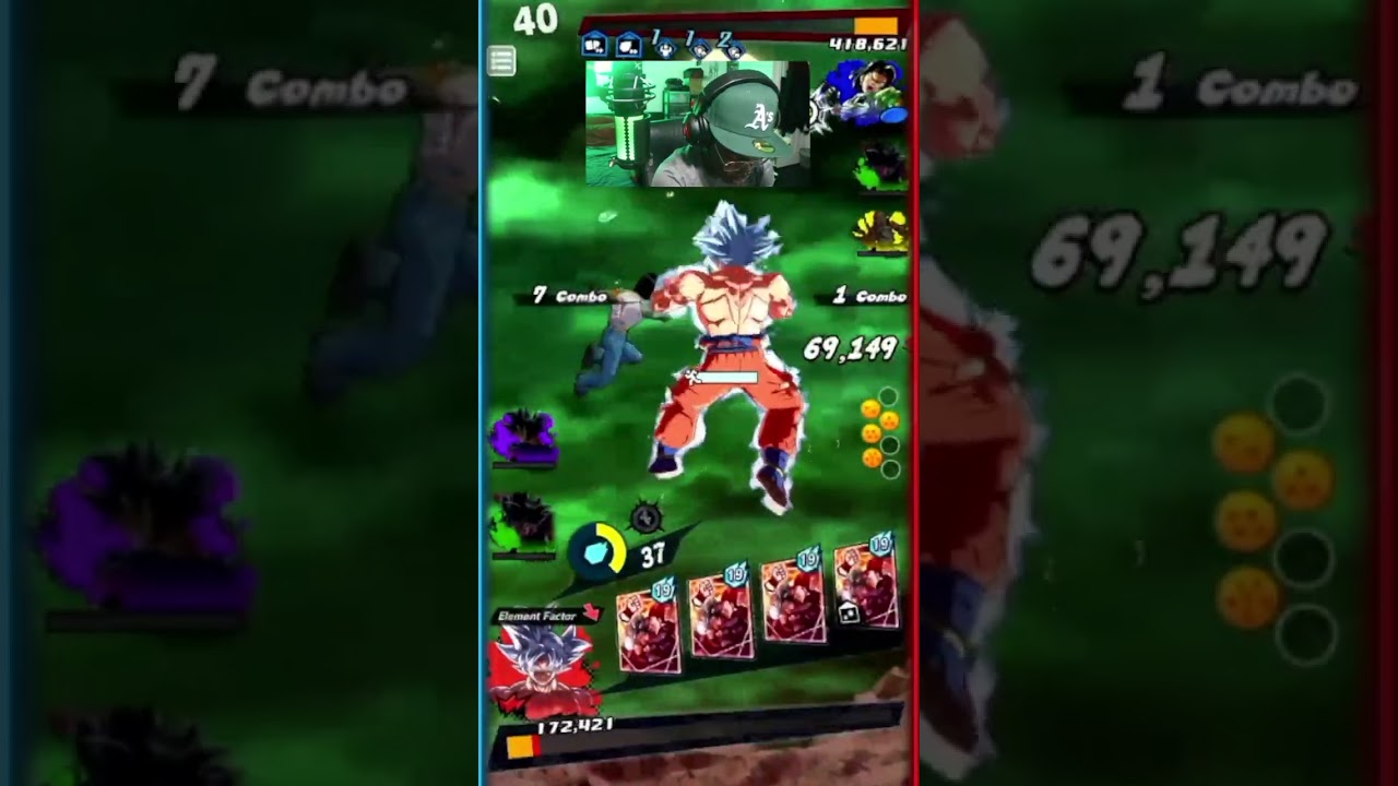 LL MUI GOKU INSANE COMBACK AGAINST LL ANDROID 17 😳 #DragonBall #DragonBallLegends #DBLegends #Shorts