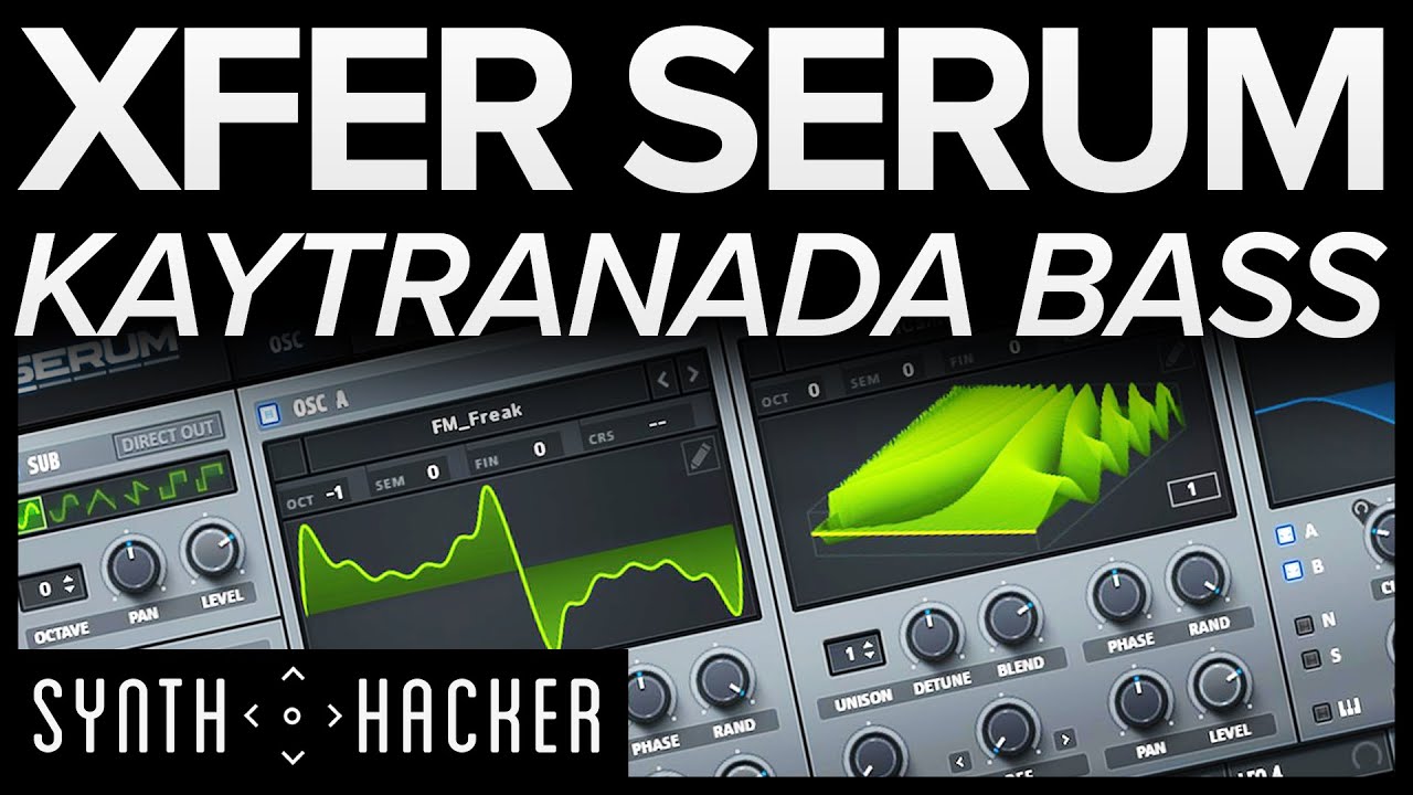 Serum Tutorial - Thumpy KAYTRANADA Style Bass Synth (House / Future R&B)