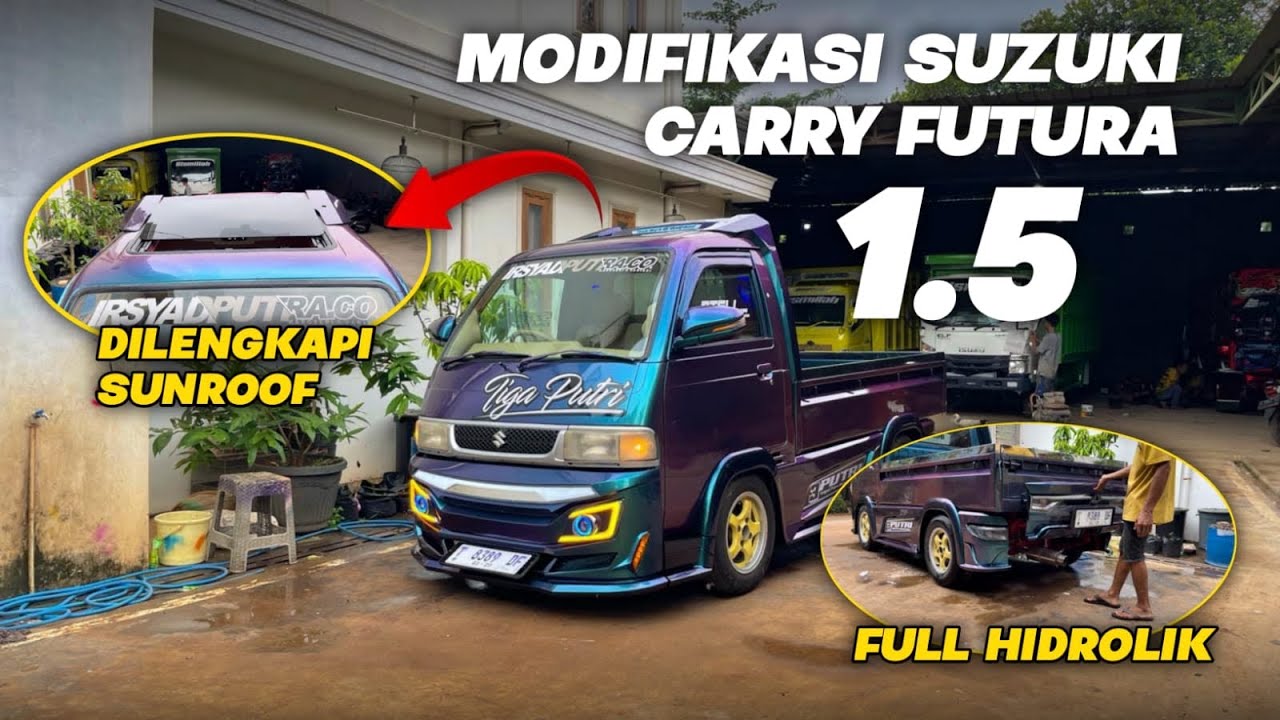 MODIFIKASI PICKUP BUNGLON FULL HIDROLIK + SUNROOF || KEREN ABIEZZZ‼️🔥