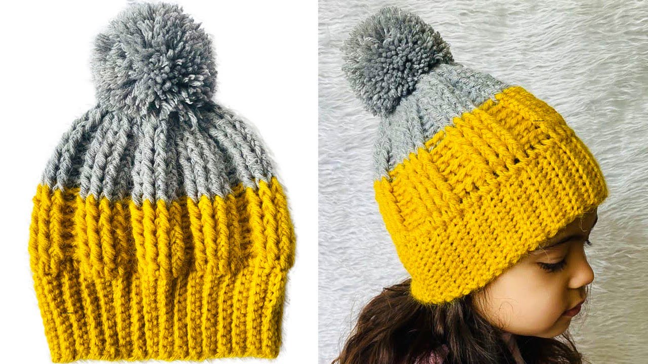 🌈Como Tejer Gorro a Crochet PUNTO RELIEVE (Todas las Tallas) OTOÑO-INVIERNO❤