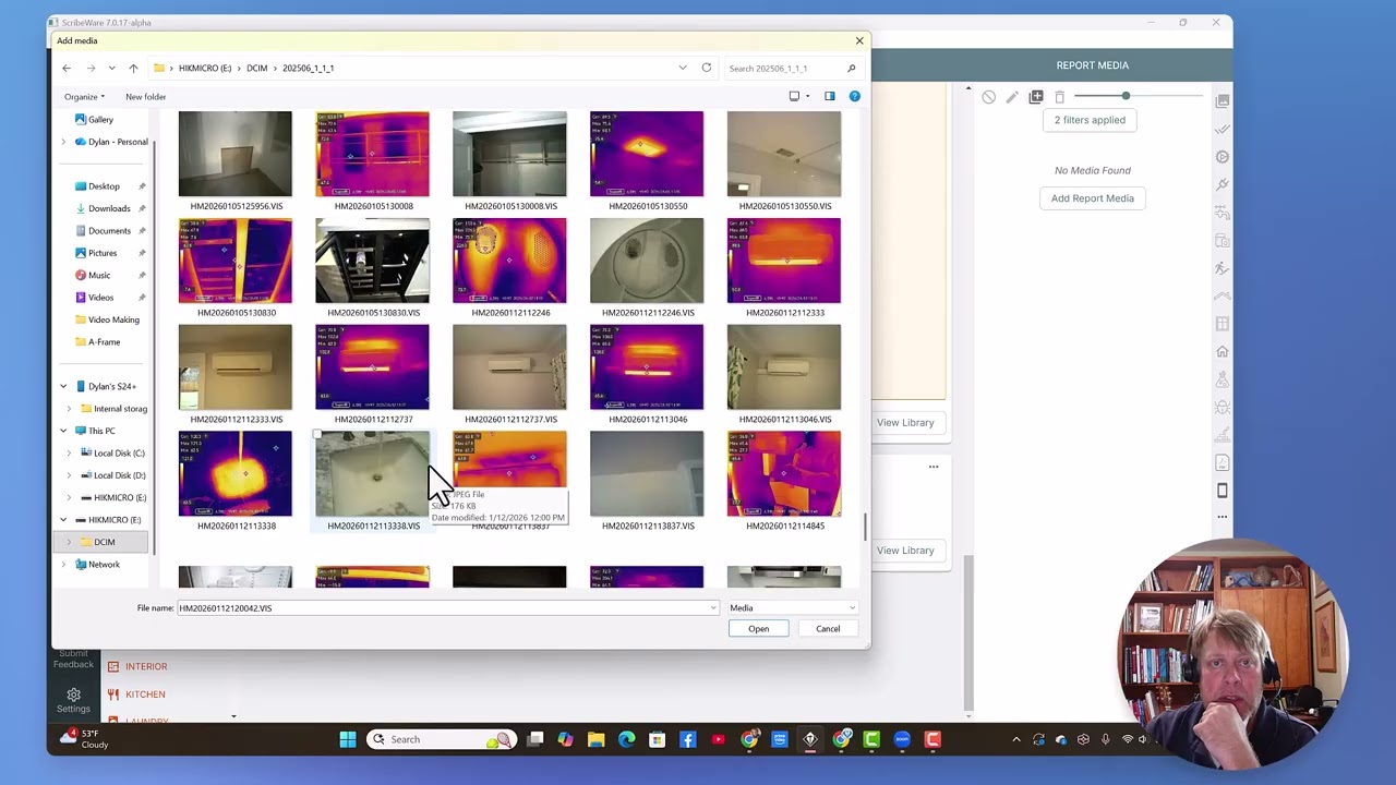 Adding Infrared Pictures to My ScribeWare Report | How-To