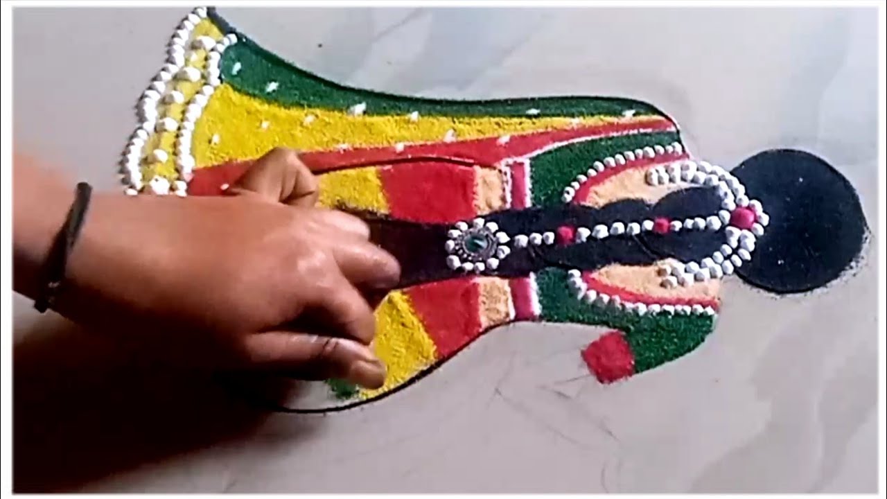 tulsi vivah girl rangoli 2025 | tulsi vivah rangoli | तुलसी विवाह रंगोली | diwali rangoli designs 