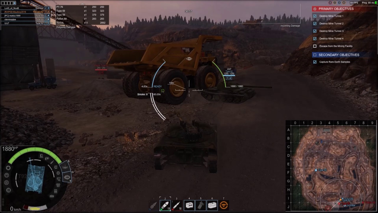 Patch 0.19 Game Play, Tier 2 American T92 ACAV on Raiding Party