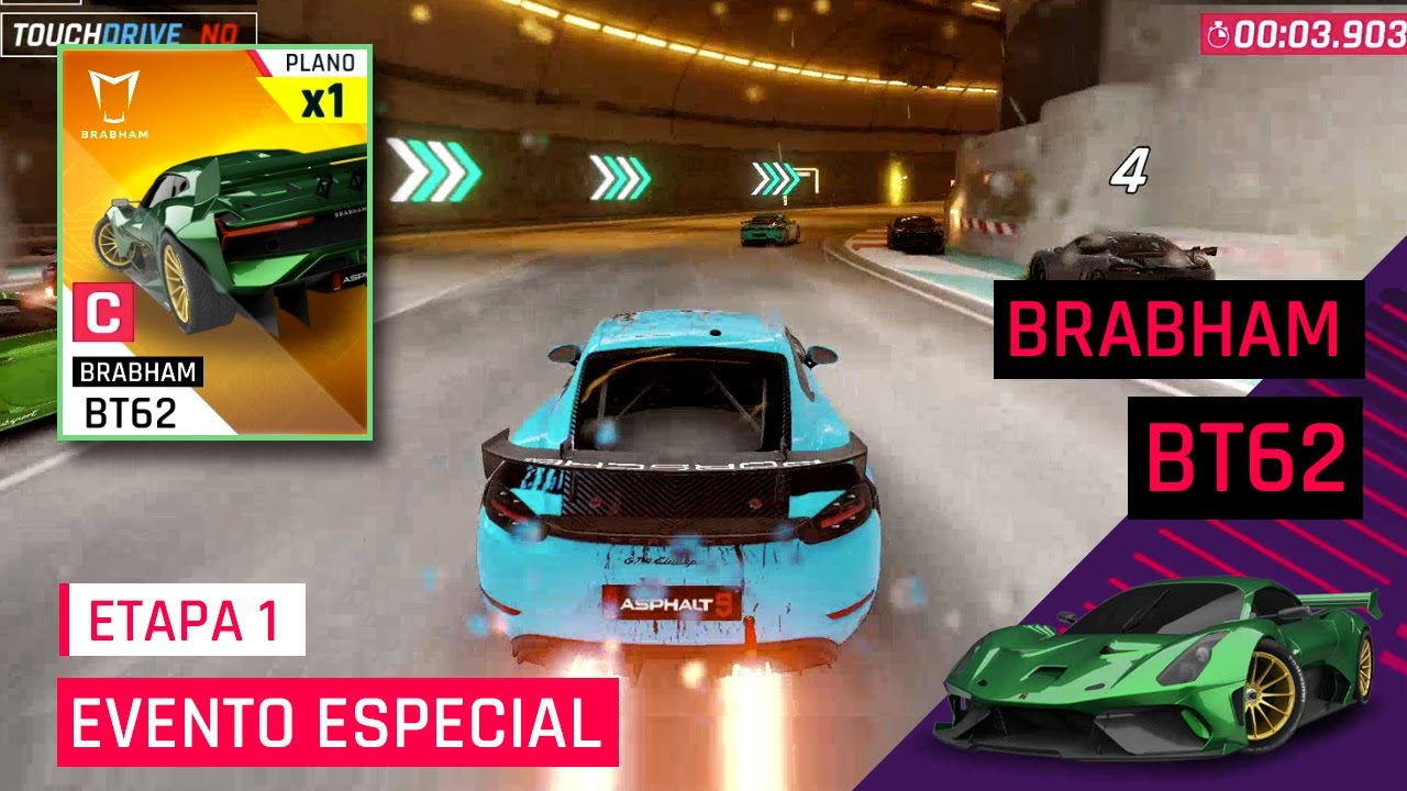 ¡Primeros OBJETIVOS! Evento especial BRABHAM BT62 Etapa 1 - Asphalt 9 Legends - Nintendo Switch