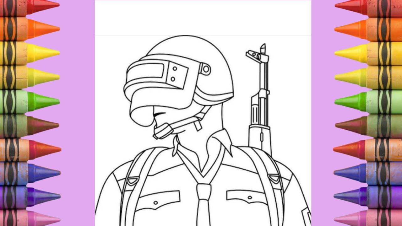 How to Color PUBG Character | Gaming Coloring Tutorial | Happy Coloring World