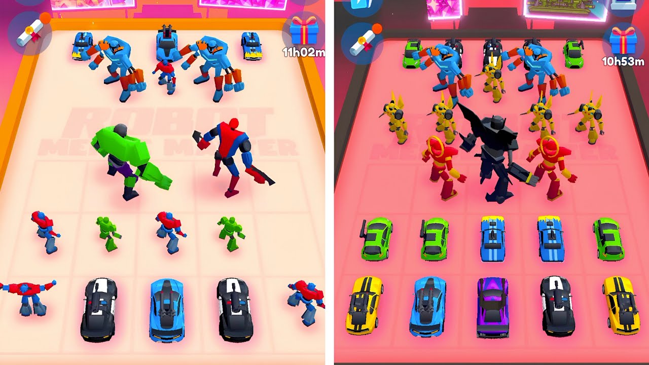 Robot Merge Master Fight Gameplay | Epic Boss Battles & Merges ( Part -03 )