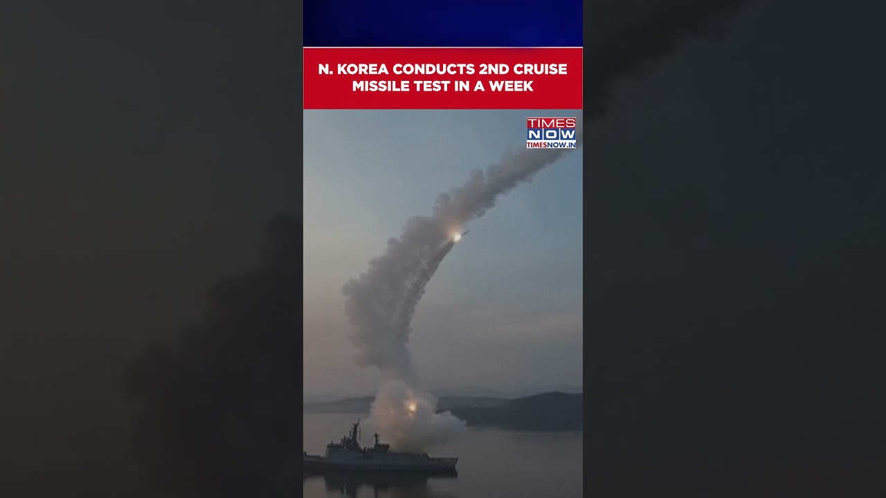 North Korea: Kim Jong Un, Daughter Ju Ae Monitor Cruise Missile Testing #shorts