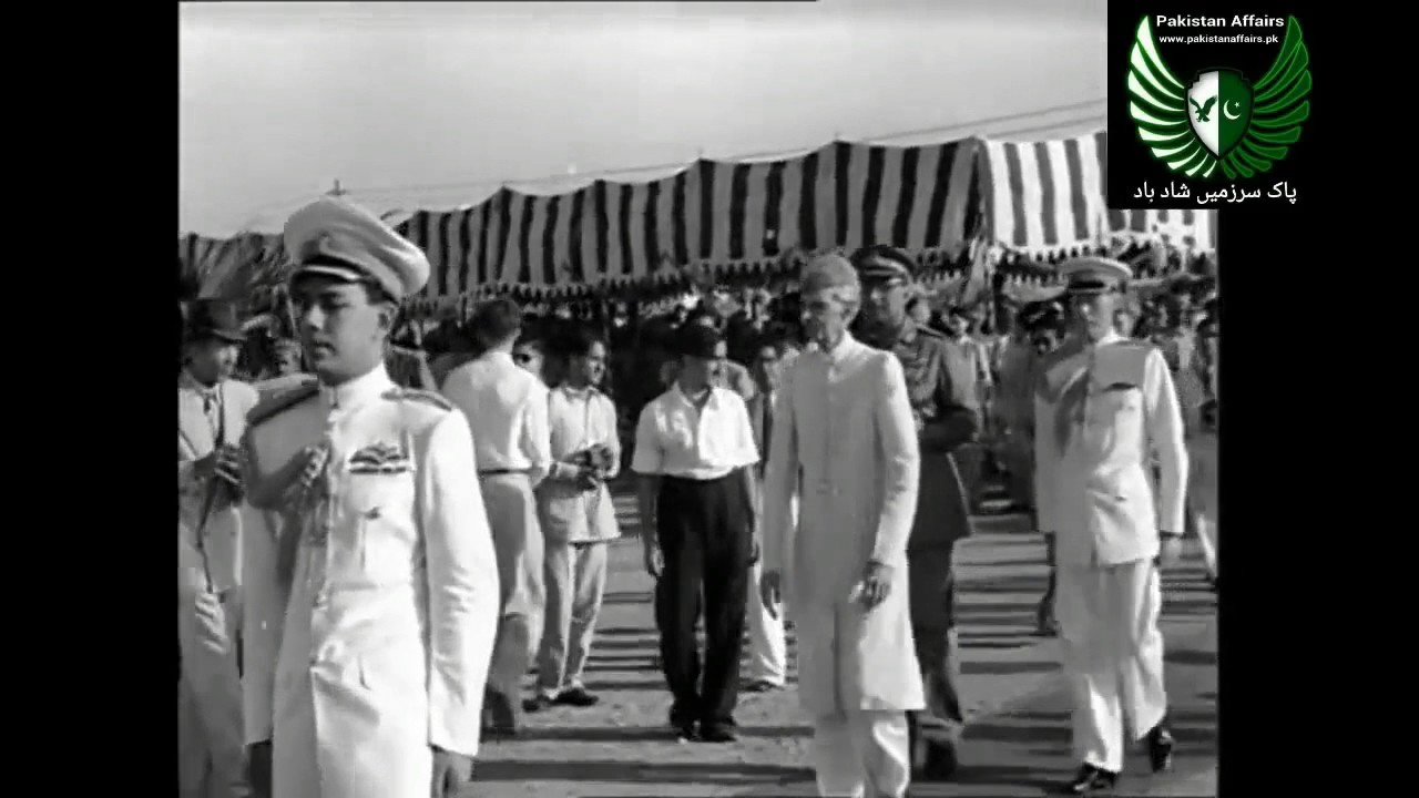 A video collage of Quaid-e-Azam Mohammad Ali Jinah