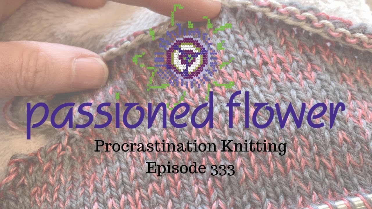 Procrastination Knitting - Passioned Flower - Episode 333