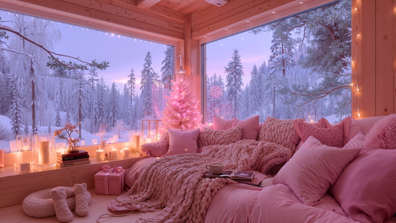 Peaceful Snow & Soft Piano Music | Cozy Winter Ambience for Deep Sleep and Relaxation