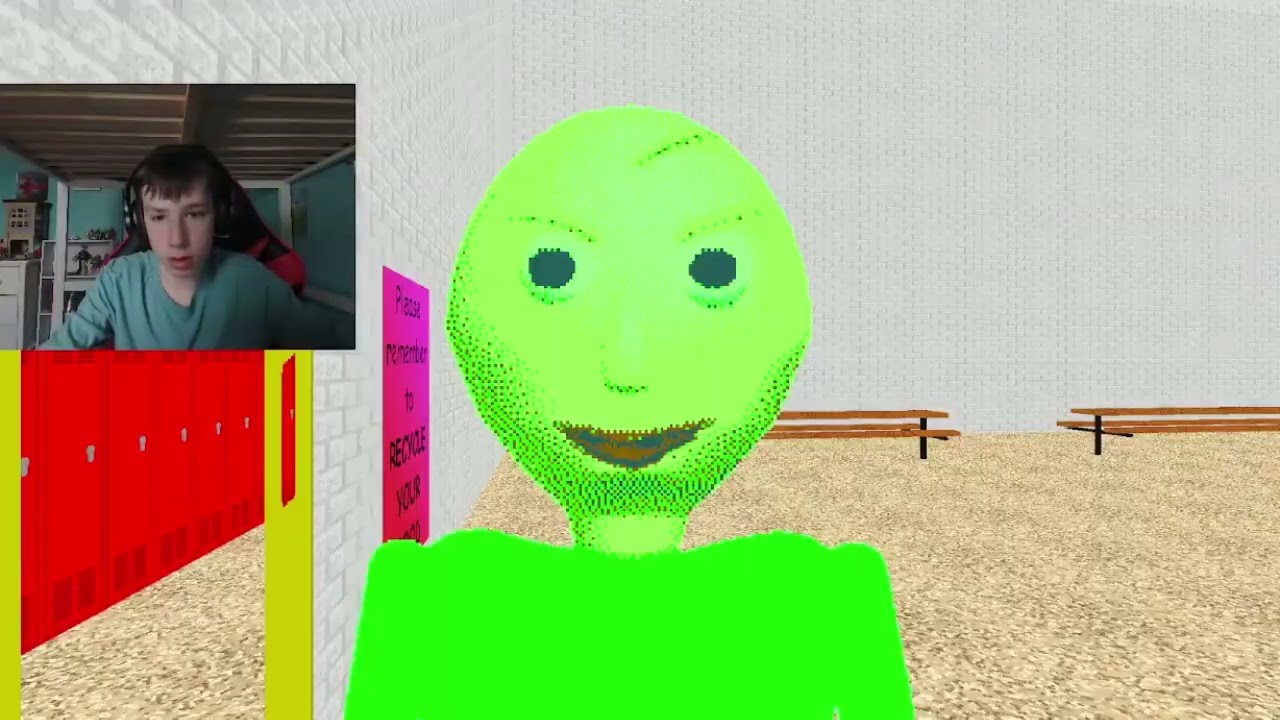 Baldi Is Now Obsessed with Four #letsplay #baldisbasics #horrorgame