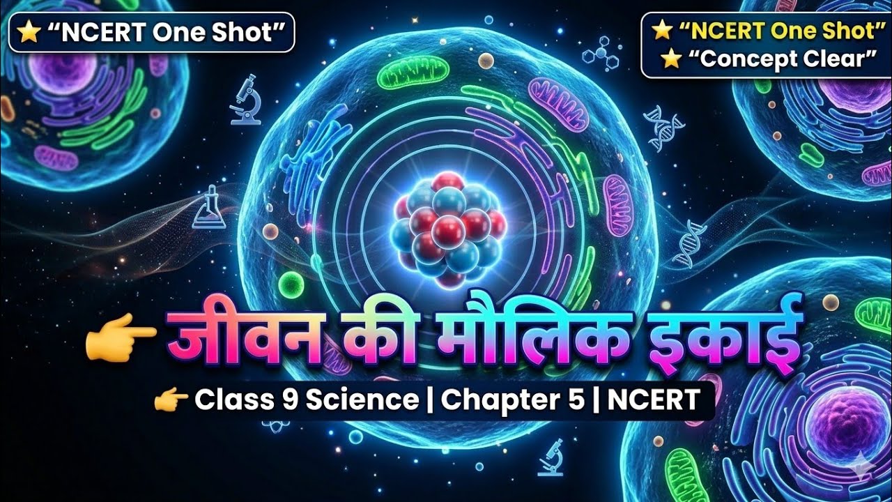 Class 9 Science Chapter 5 | जीवन की मौलिक इकाई | NCERT Science हिंदी में | One Shot Explanation