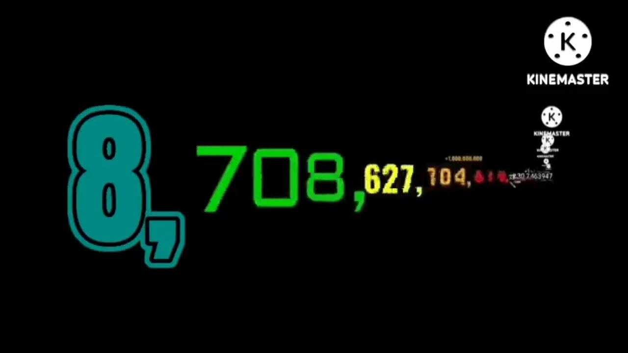 Numbers 0 to 1 Sextillion with sound