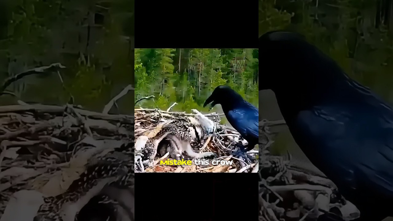 Глупая ворона попала в большую беду.