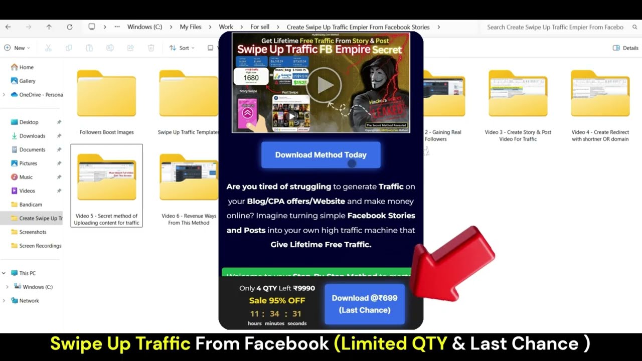 Create Swipe Up Traffic Empire of Facebook (Lifetime Free Traffic Method)
