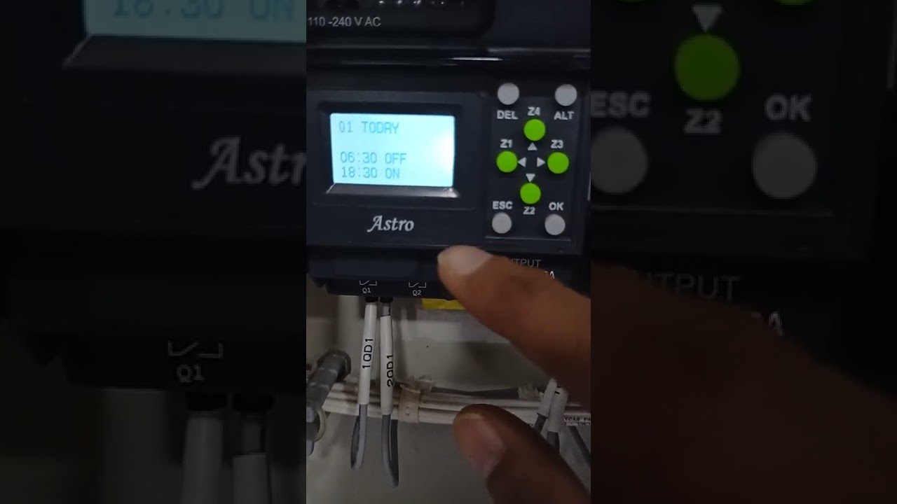 How to set Time in Astro make timer for automatic ON/OFF of lighting feeder's