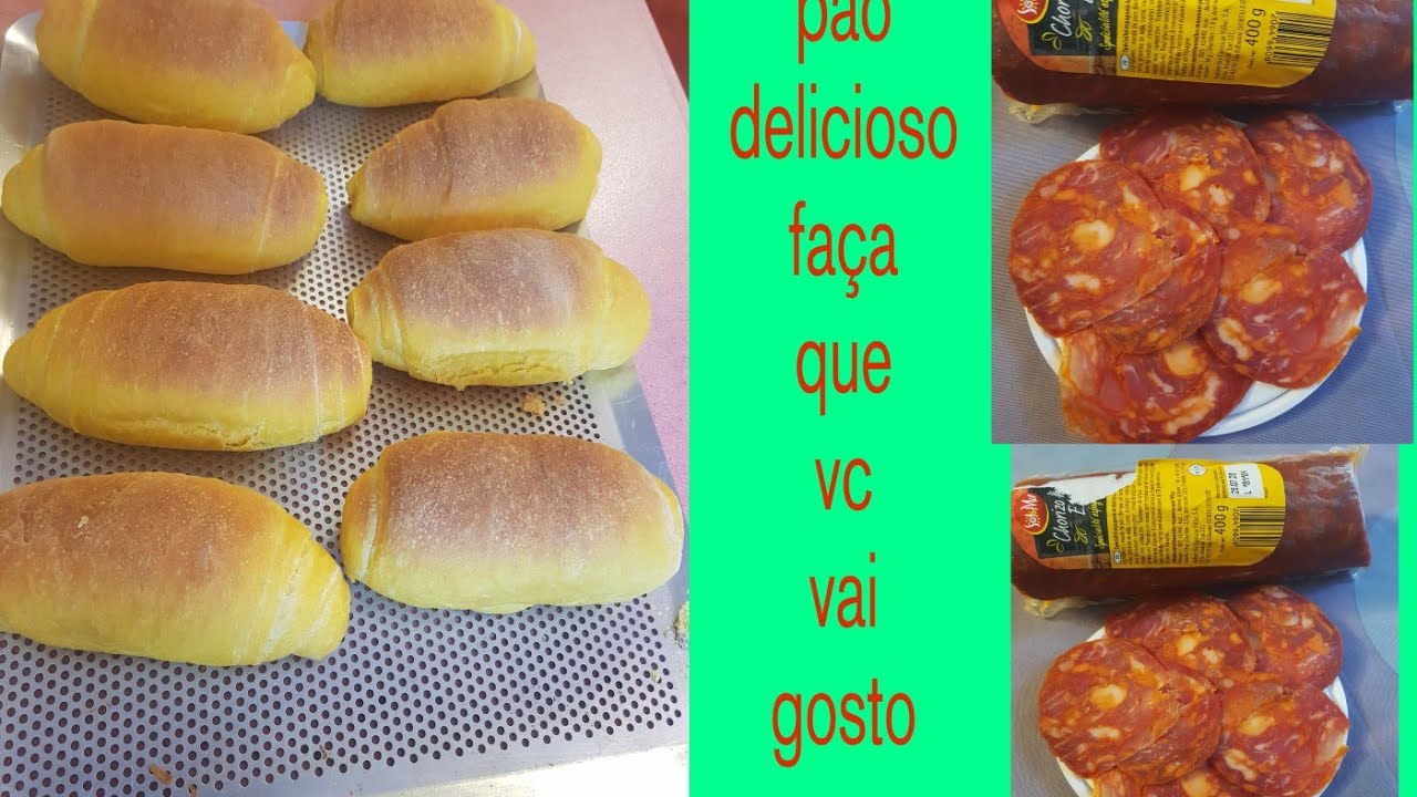 Como fazer  pão caseiro  com  chouriço,,
