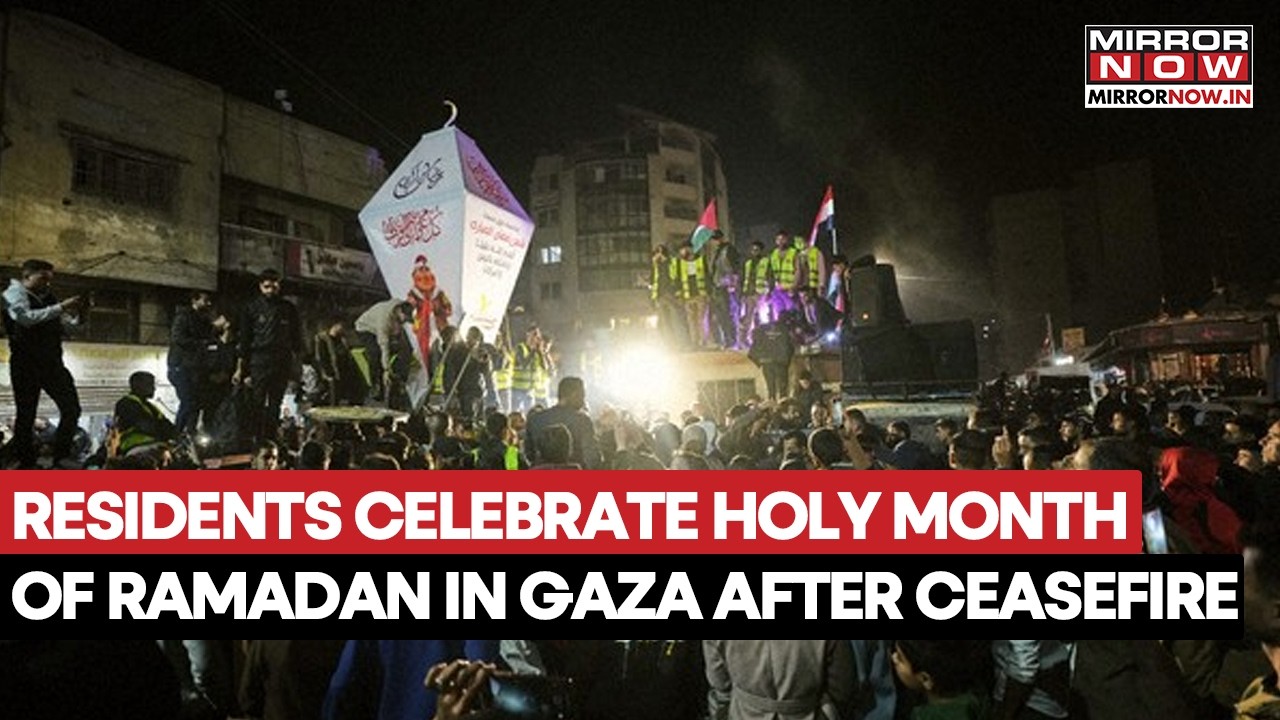 Gaza Ceasefire: Seven-Metre Lantern Unveiled Amid Holy Month Of Ramadan | Watch Video