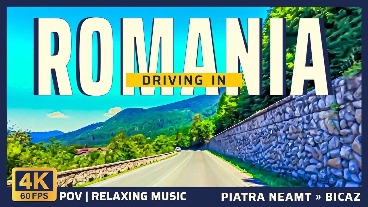 Romania Drive 4K | Piatra Neamț → Bicaz (DN15) | Relaxing Music, POV