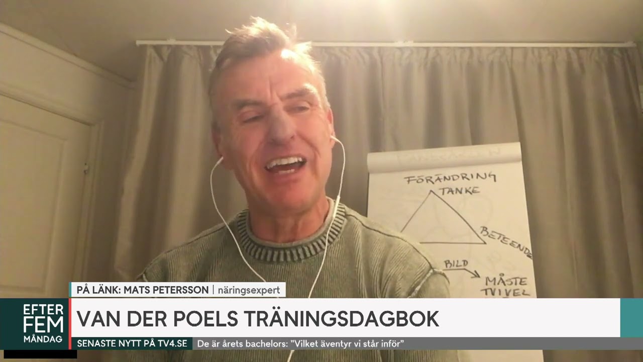 Nils van der Poels träningstestamente: Dricker grädde och äter chips | Efter fem | TV4 & TV4 Play