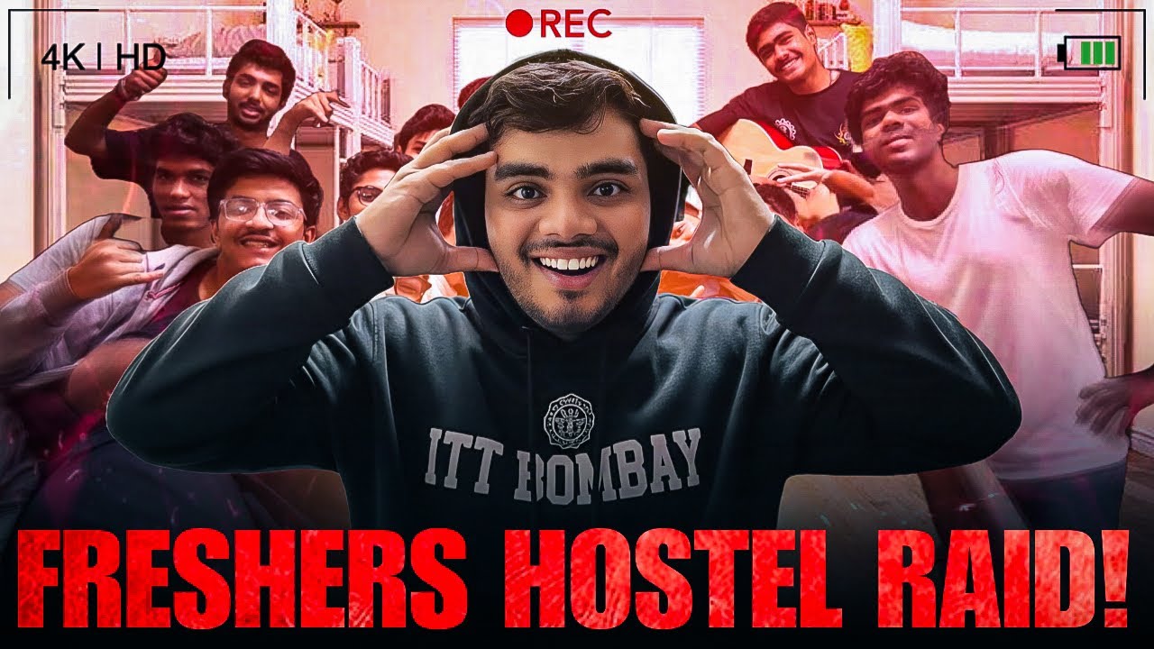 Ye to jayada crazy ho gya 🤣| Raid at Freshers Hostel 😈 #iitbombay 