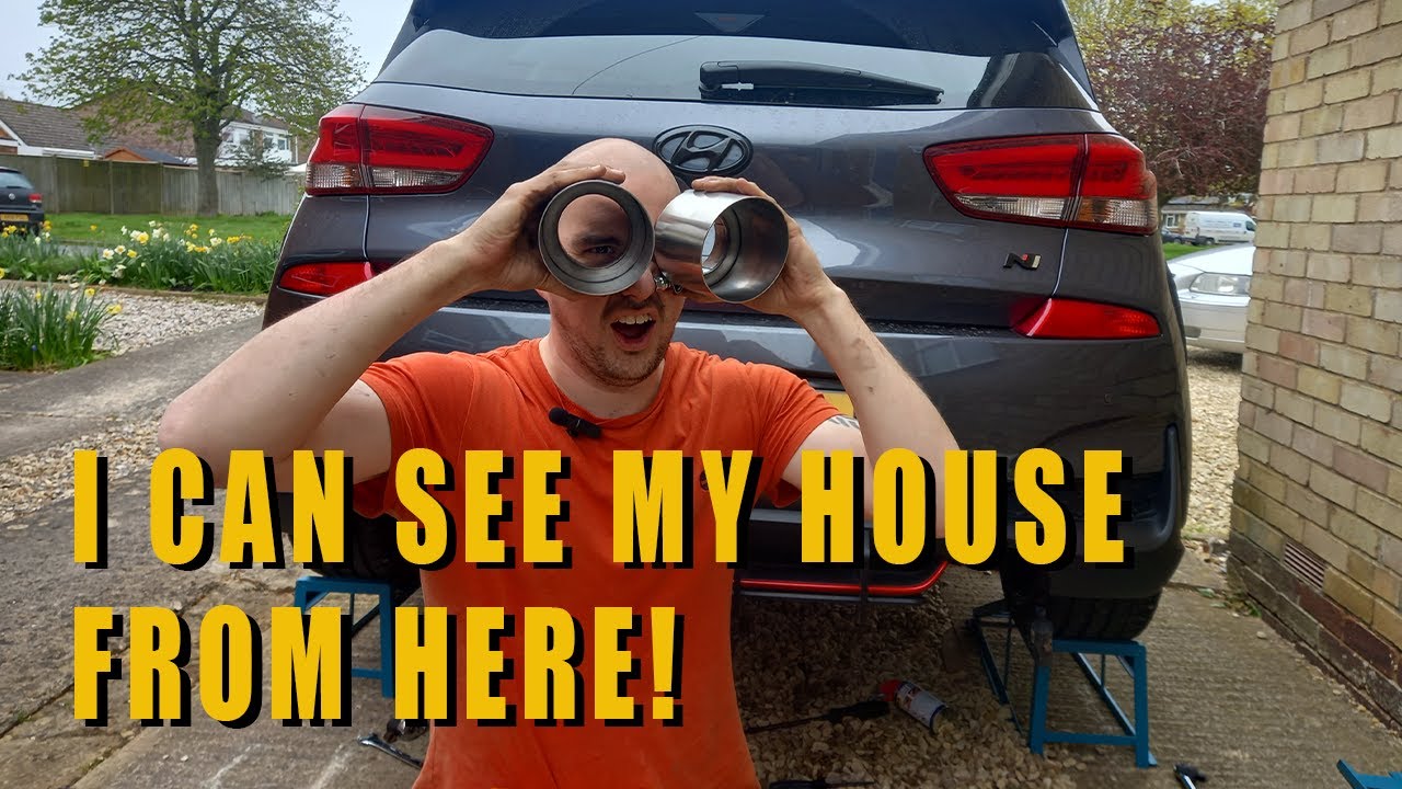 Changing the exhaust tips on my Hyundai I30N