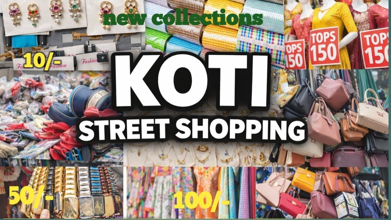 Koti street shopping 😍 100/- lo super dresses |very cheap cloth market Hydrabad 😱