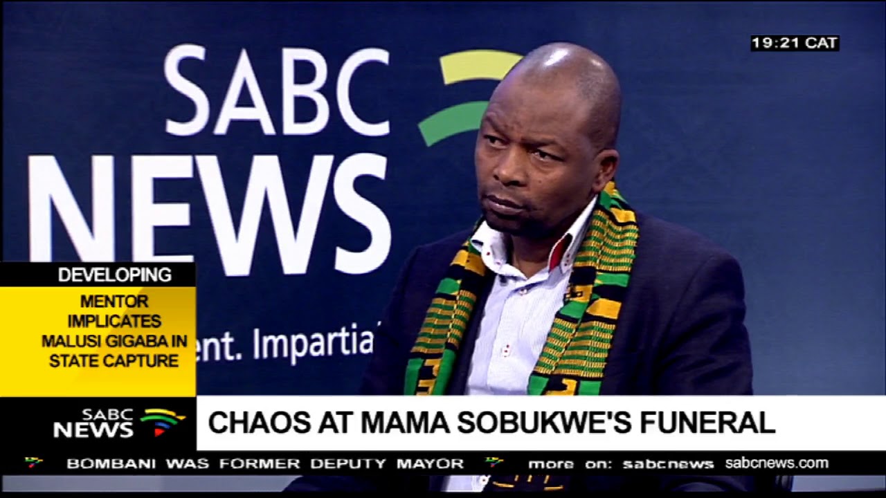 Narius Moloto reacts to chaos at Mama Sobukwe's funeral
