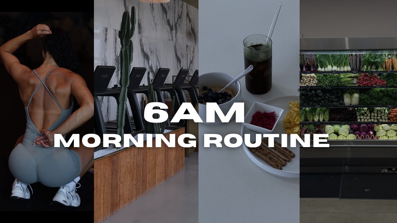 6AM MORNING ROUTINE: fat loss breakfast, cardio + workout routine
