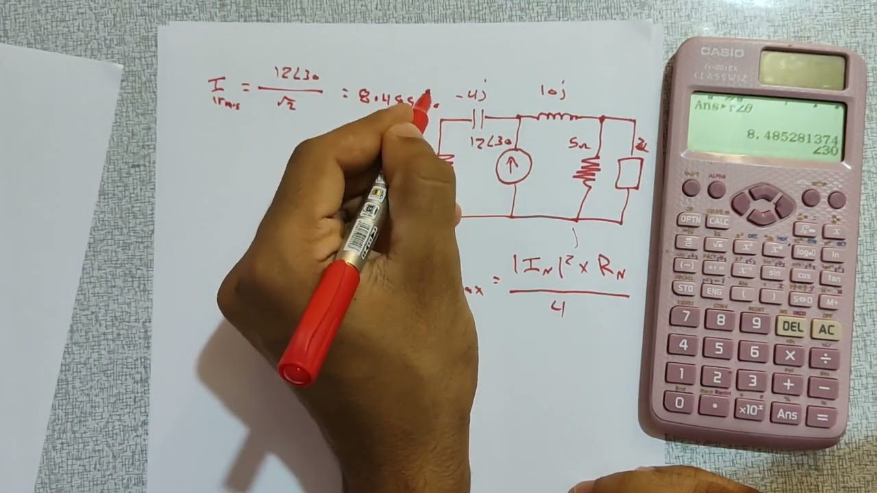 نظرية انتقال اقصى قدرة في دوائر التيار المتناوب power maximum transfer in ac circuit