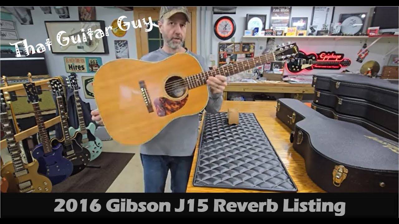 Gibson J15 2016 года выпуска продаётся (с функцией реверберации)