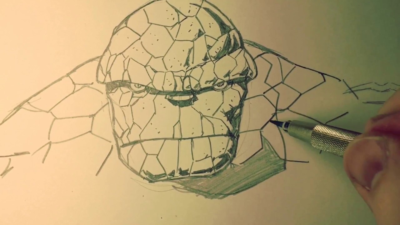 ANYONE CAN DRAW BEN GRIMM AKA THE THING!  I’ll show you how!