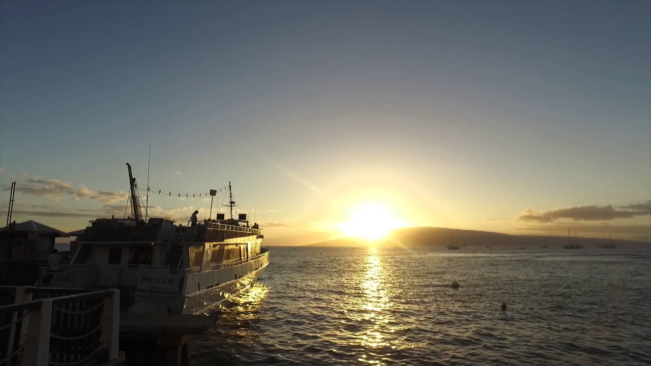 Lahaina Harbor at Sunset