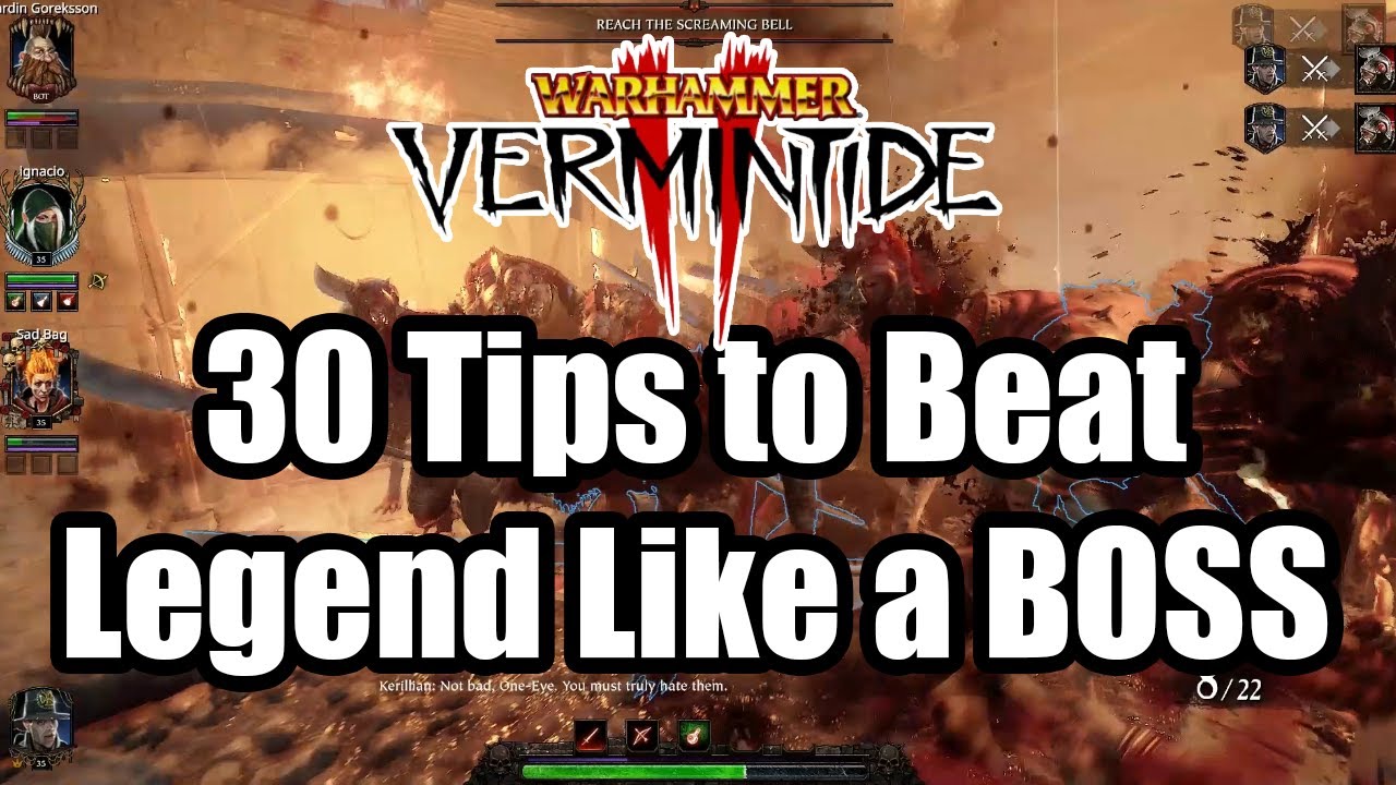 30 Tips to Beat Legend Like a Boss in Vermintide 2